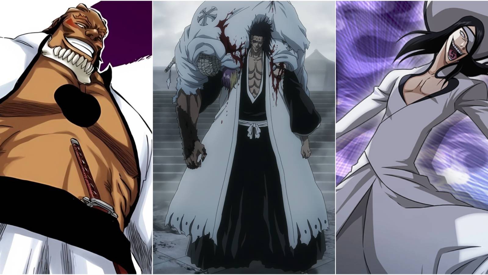 Yammy, Kenpachi and Nnoitra 