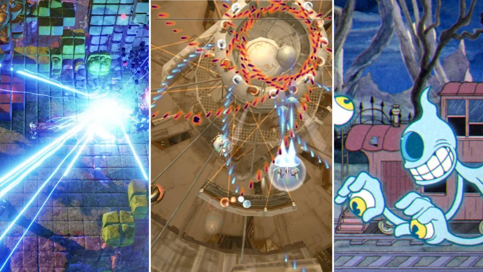 Nex Machina, Ikaruga, and Cuphead Featured Image