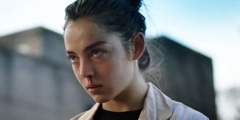 Girl with bleeding nose