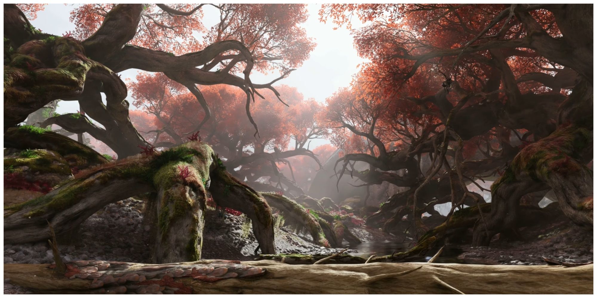 Avatar frontiers of pandora autumn leaves forest near the river screenshot