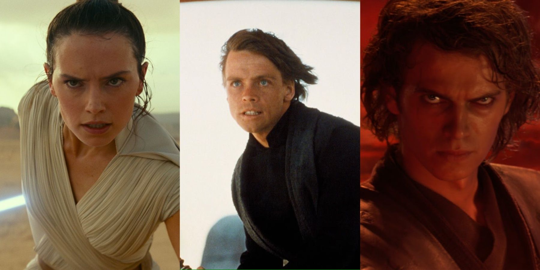 Star Wars Rey, Luke Skywalker, Anakin Skywalker