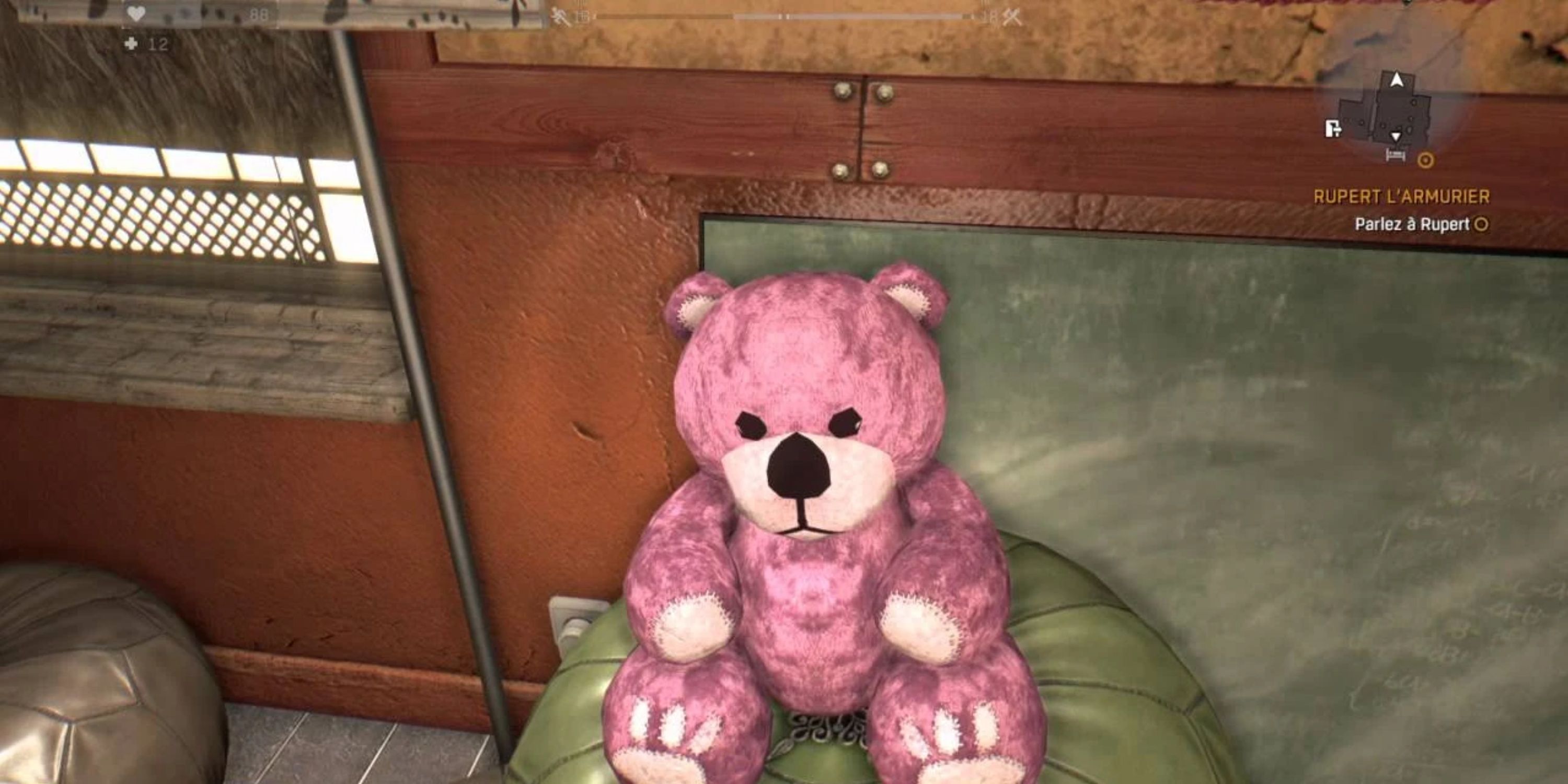 pink teddy bear in dying light easter egg