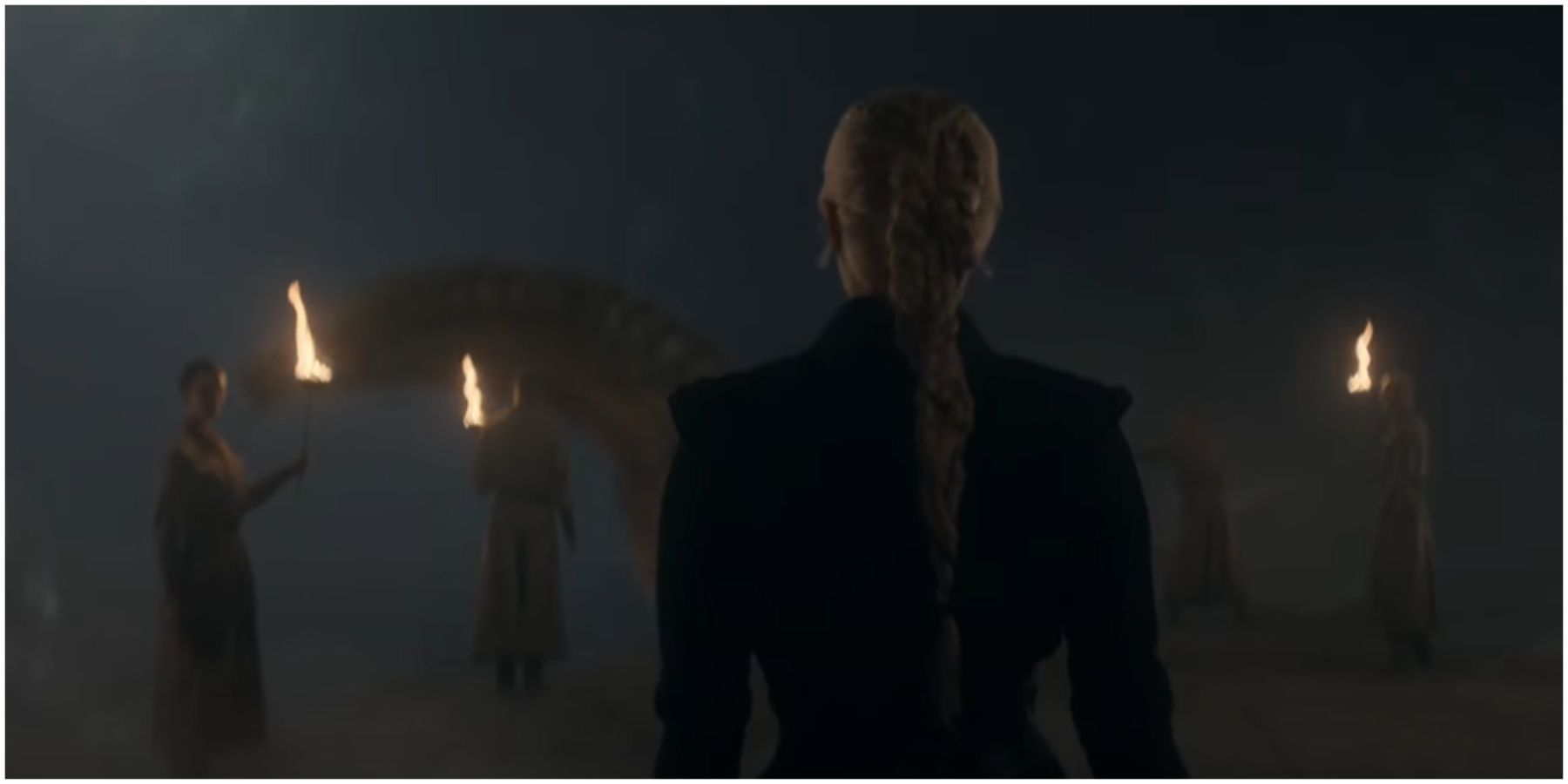 Rhaenyra about to mount Syrax in House of the Dragon Season 2 Official Black Trailer.