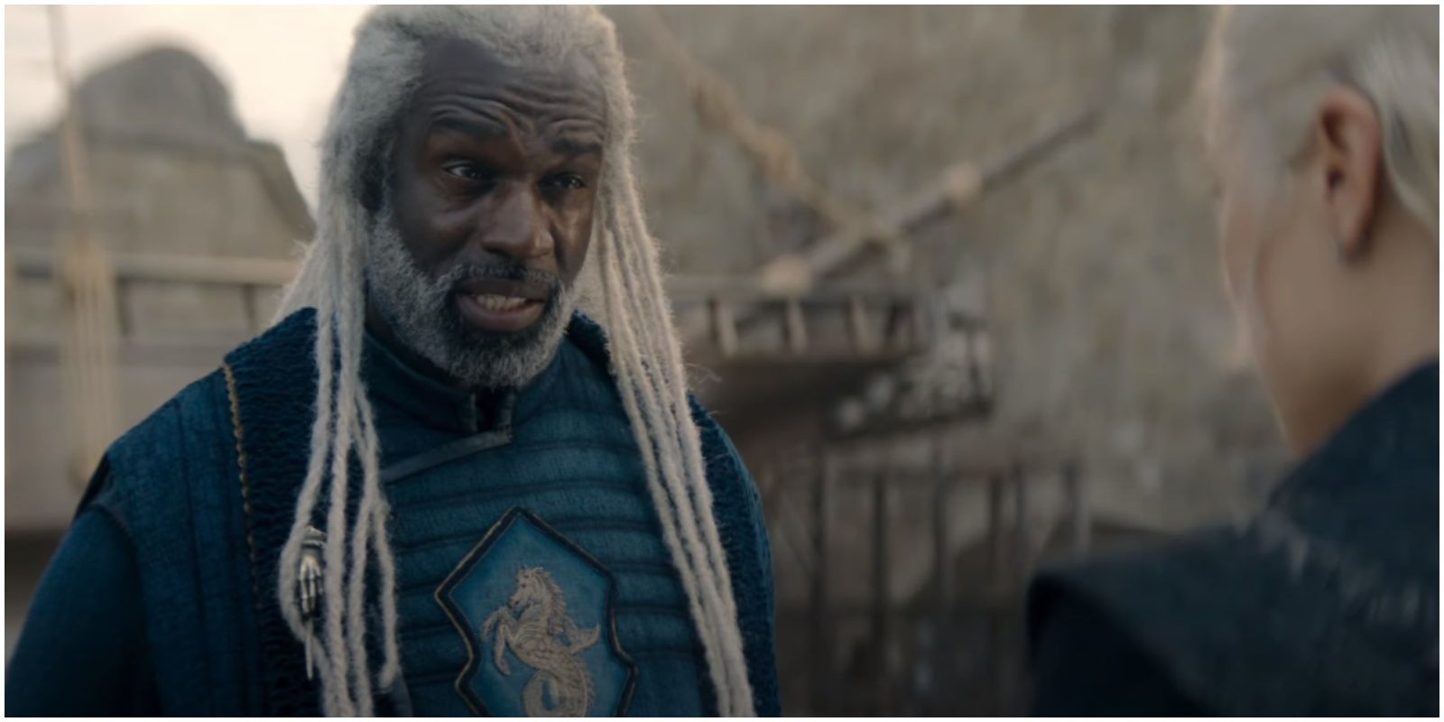 Lord Corlys Velaryon and Rhaenyra Targaryen in House of the Dragon Season 2 Official Black Trailer.