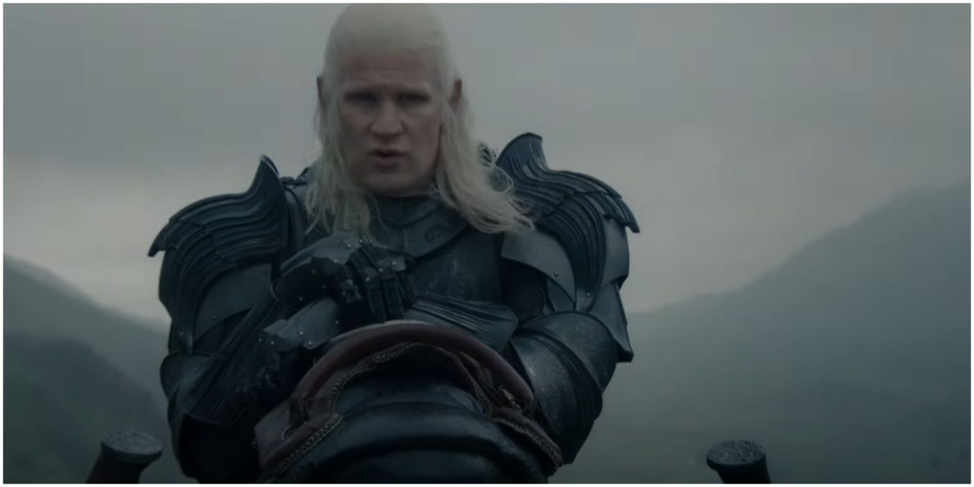 Daemon Targaryen Caraxes in House of the Dragon Official Black Trailer.