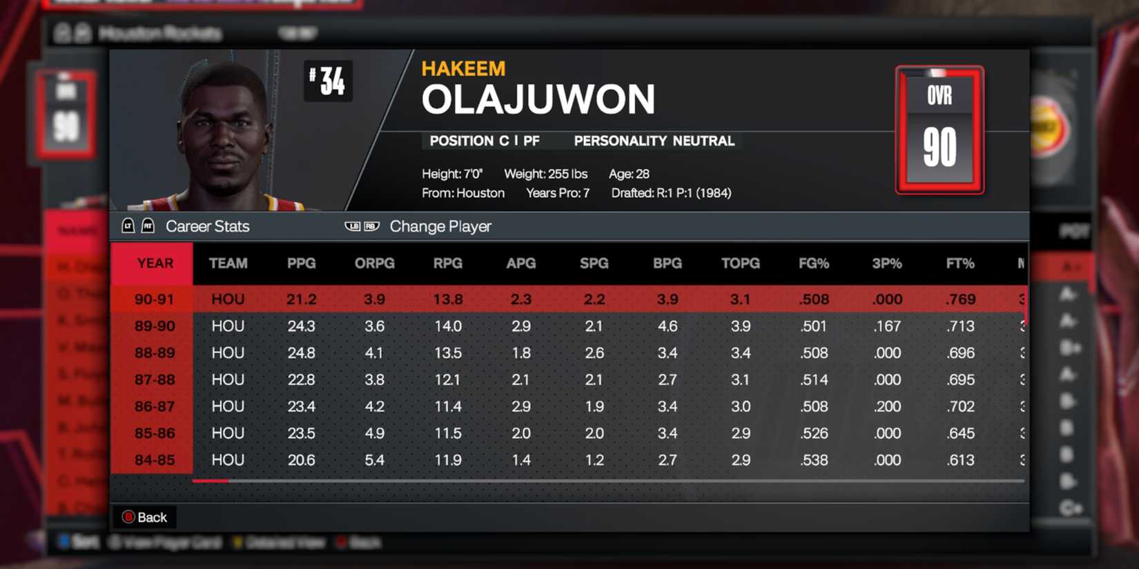 Hakeem Olajuwon 2K24