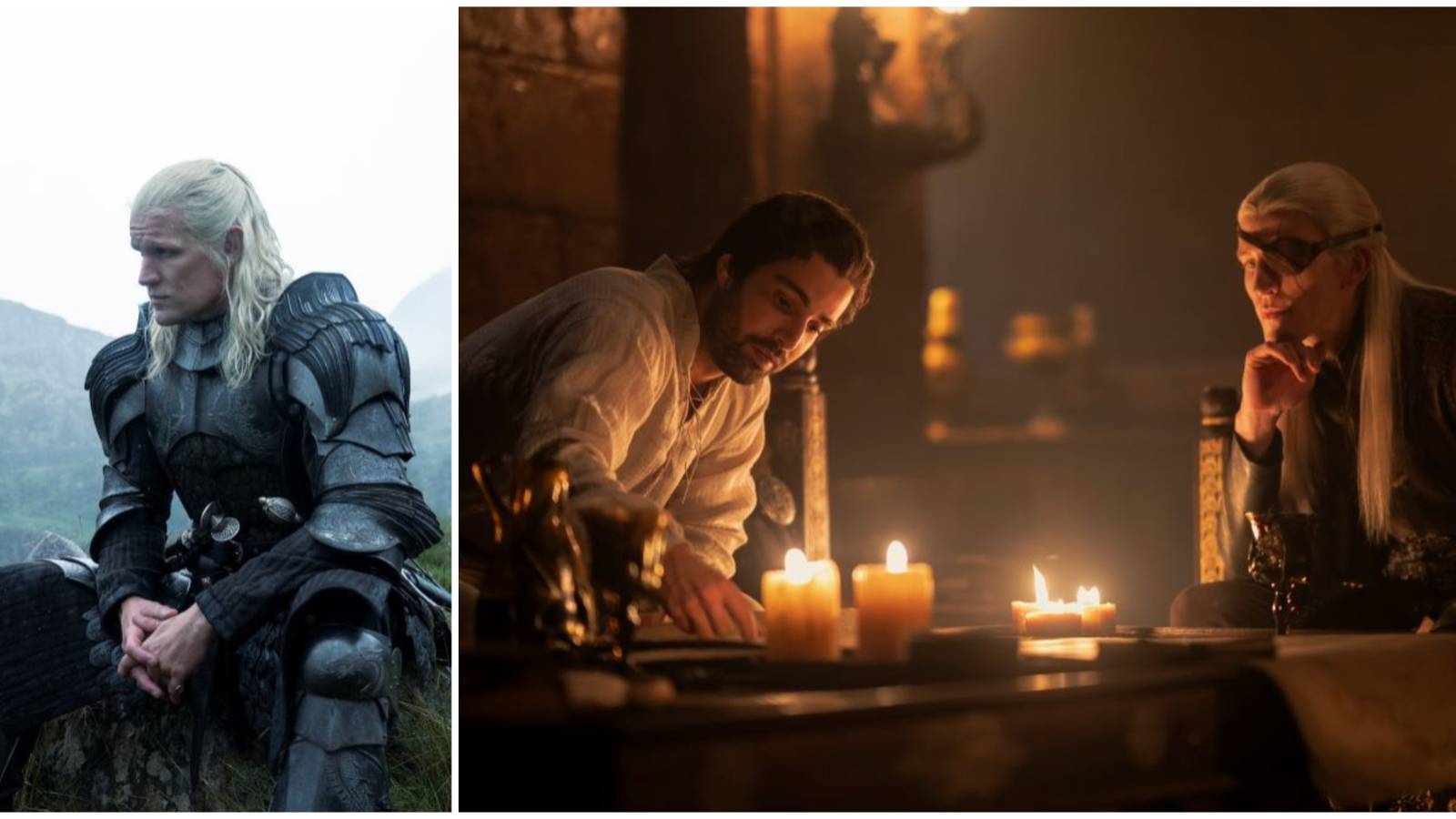 Daemon Targaryen Criston Cole Aemond Targaryen House of the Dragon Season 2 Dueling Trailers.