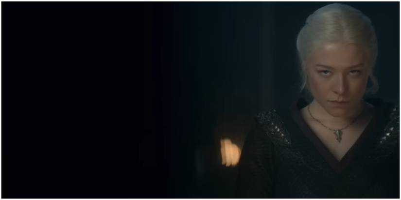 Queen Rhaenyra Targaryen in House of the Dragon Season 2 Official Black Trailer.