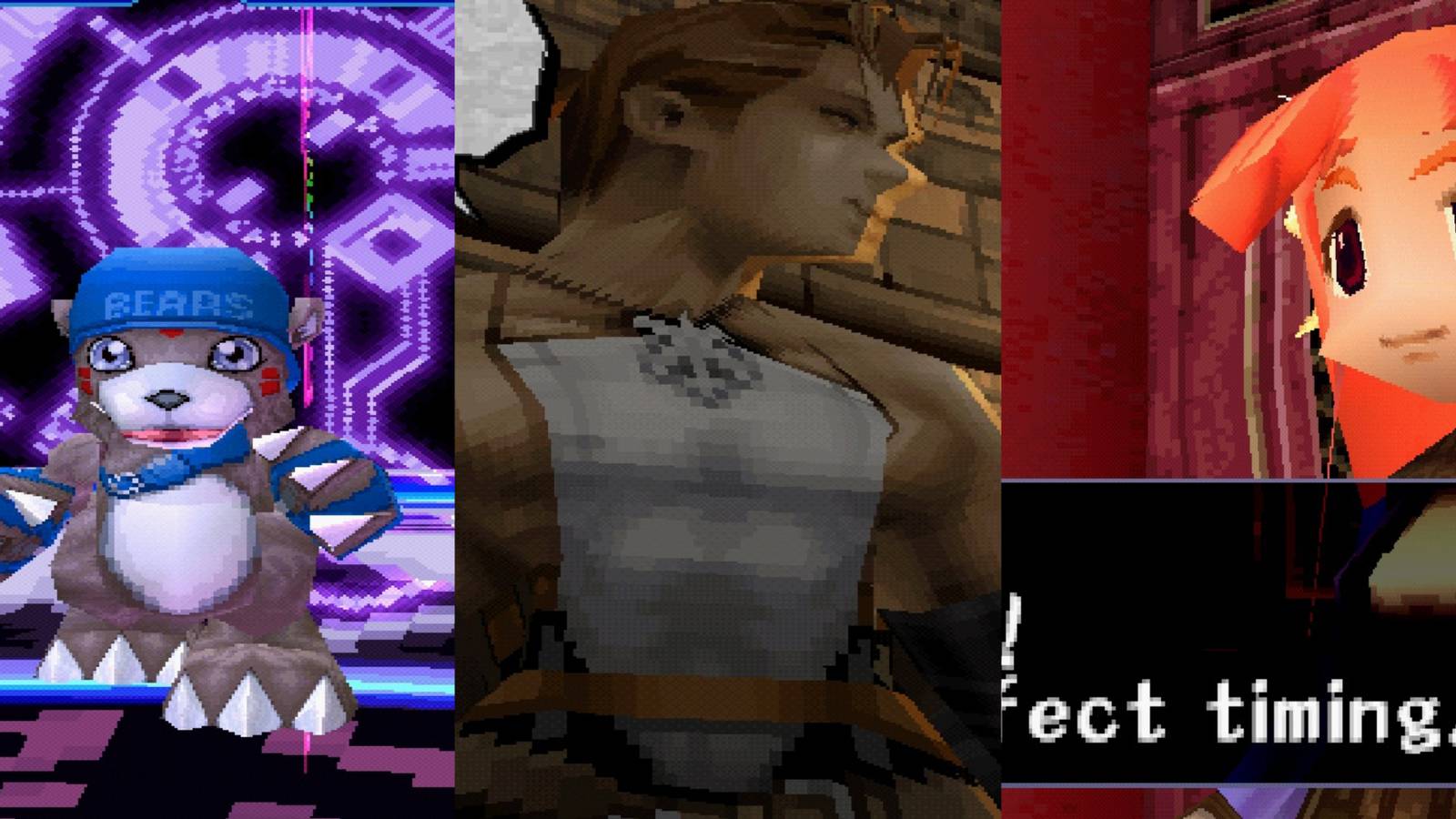 collage of 3 ps1 rpgs