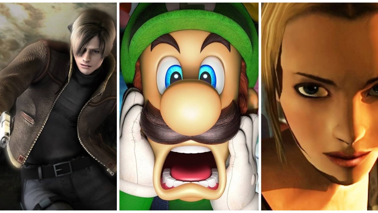 resident evil 4, luigi's mansion, eternal darkness