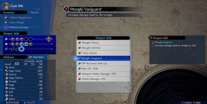 Moogle Vanguard weapon skill in Final Fantasy 7 Rebirth