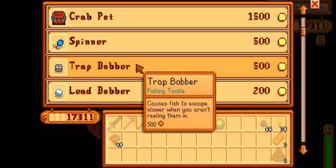 Trap Bobber in Stardew Valley