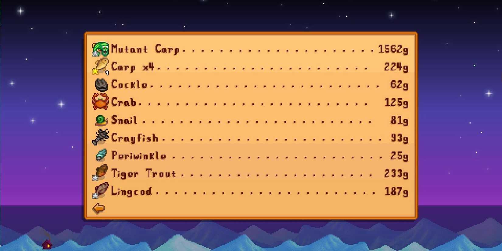 Mutant Carp in Stardew Valley