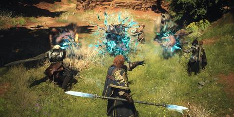 Mystic Spearhand casting a spell in Dragon's Dogma 2