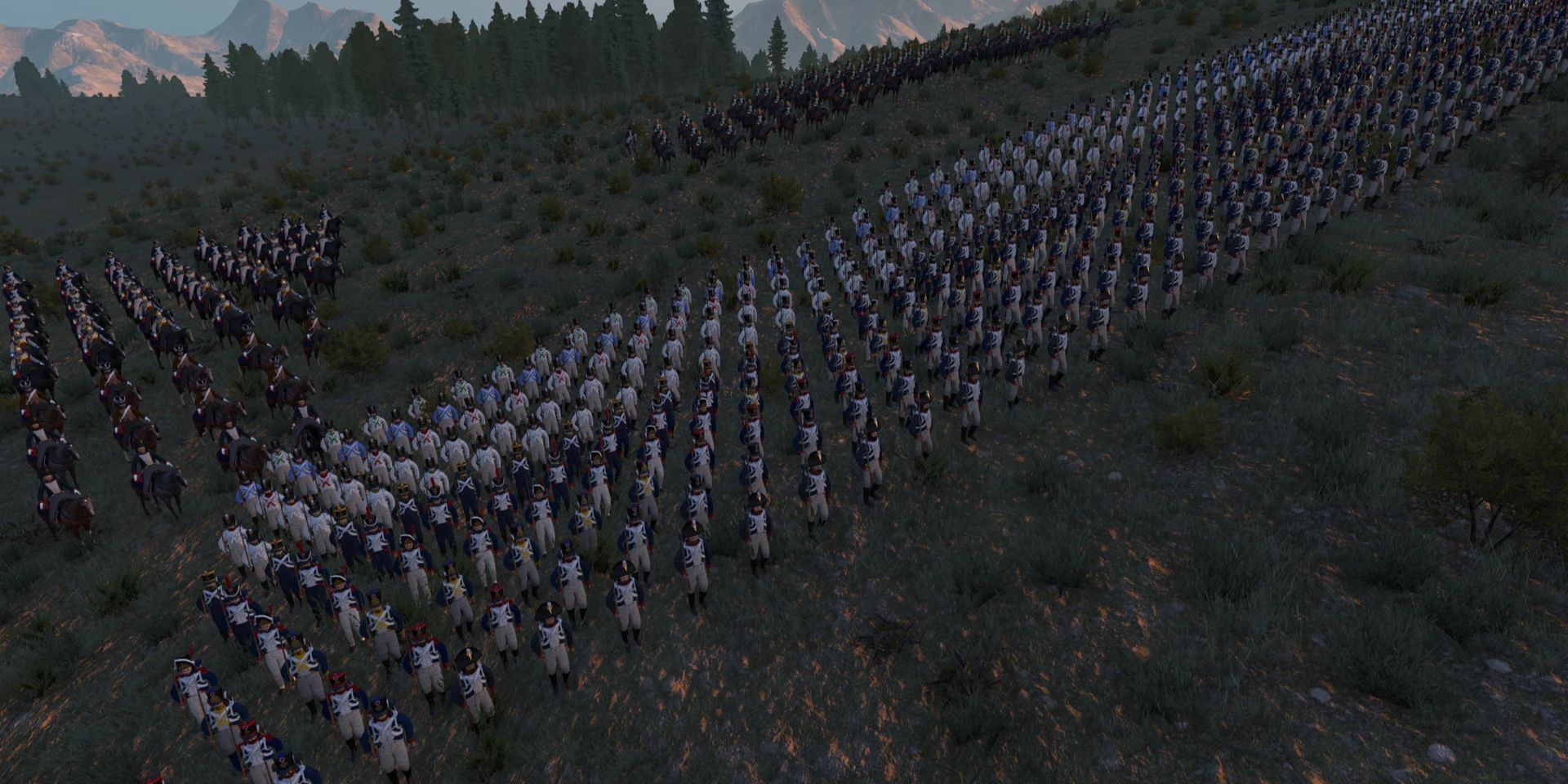 A large army in formation in Napoleonic Warfare Open-Source