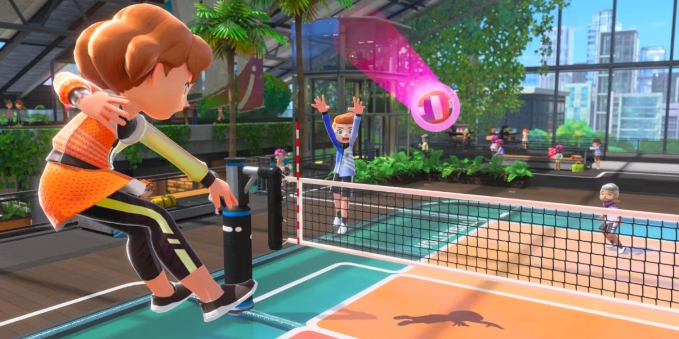 Spike in Nintendo Switch Sports Volleyball
