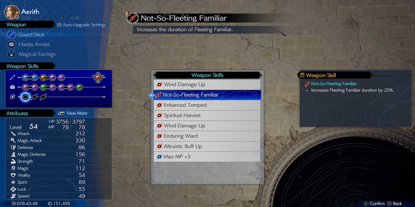 Not-So-Fleeting Familiar Aerith weapon skill in Final Fantasy 7 Rebirth