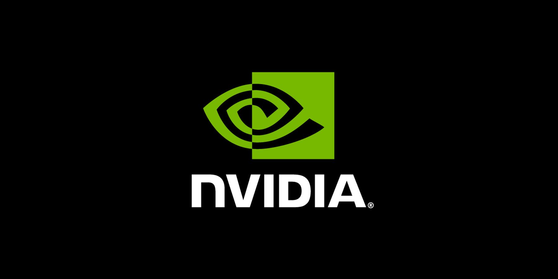 nvidia logo black background