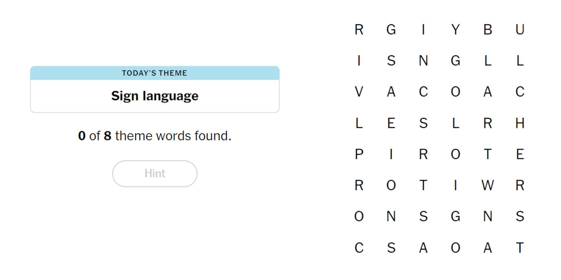 New York Times Strands Hints and Answers for March 25, 2024