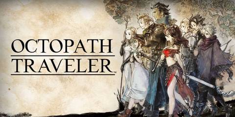 The key visual for Square-Enix's Octopath Traveler.