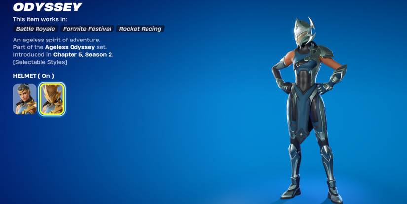fortnite odyssey skin helmet on