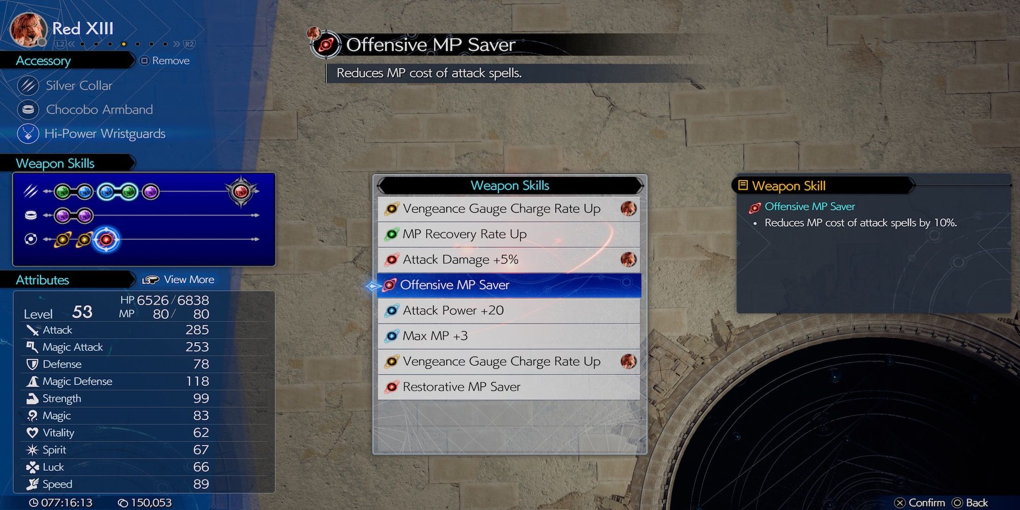 Offensive MP Saver weapon skill in Final Fantasy 7 Rebirth-1