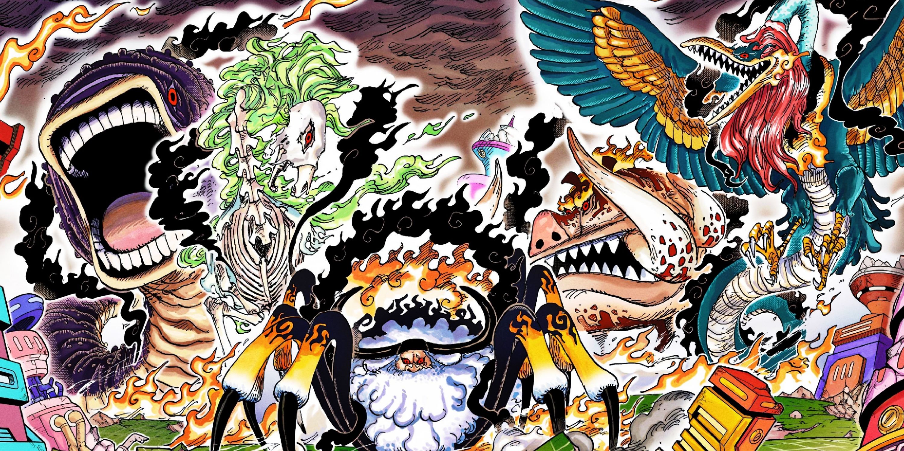 One Piece Five Elders Gorosei Yokai