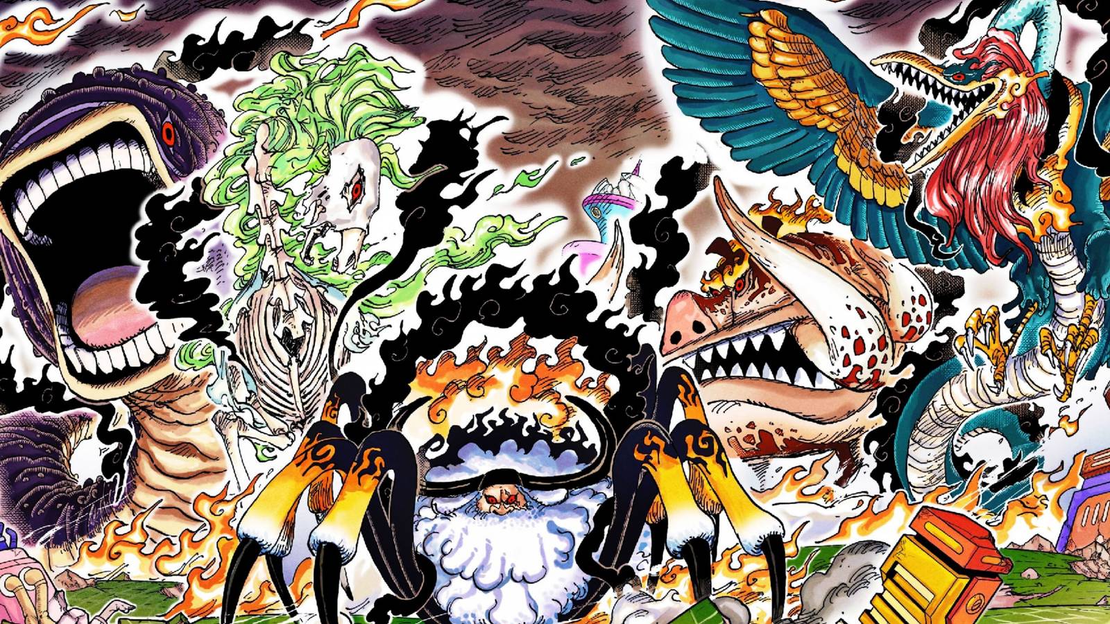One Piece Five Elders Gorosei Yokai