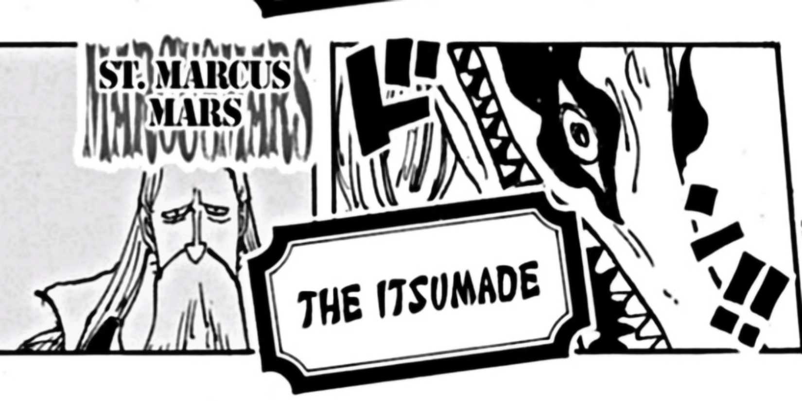 Marcus Mars dalam wujud Itsumade Yokai, Devil Fruit terbang di One Piece