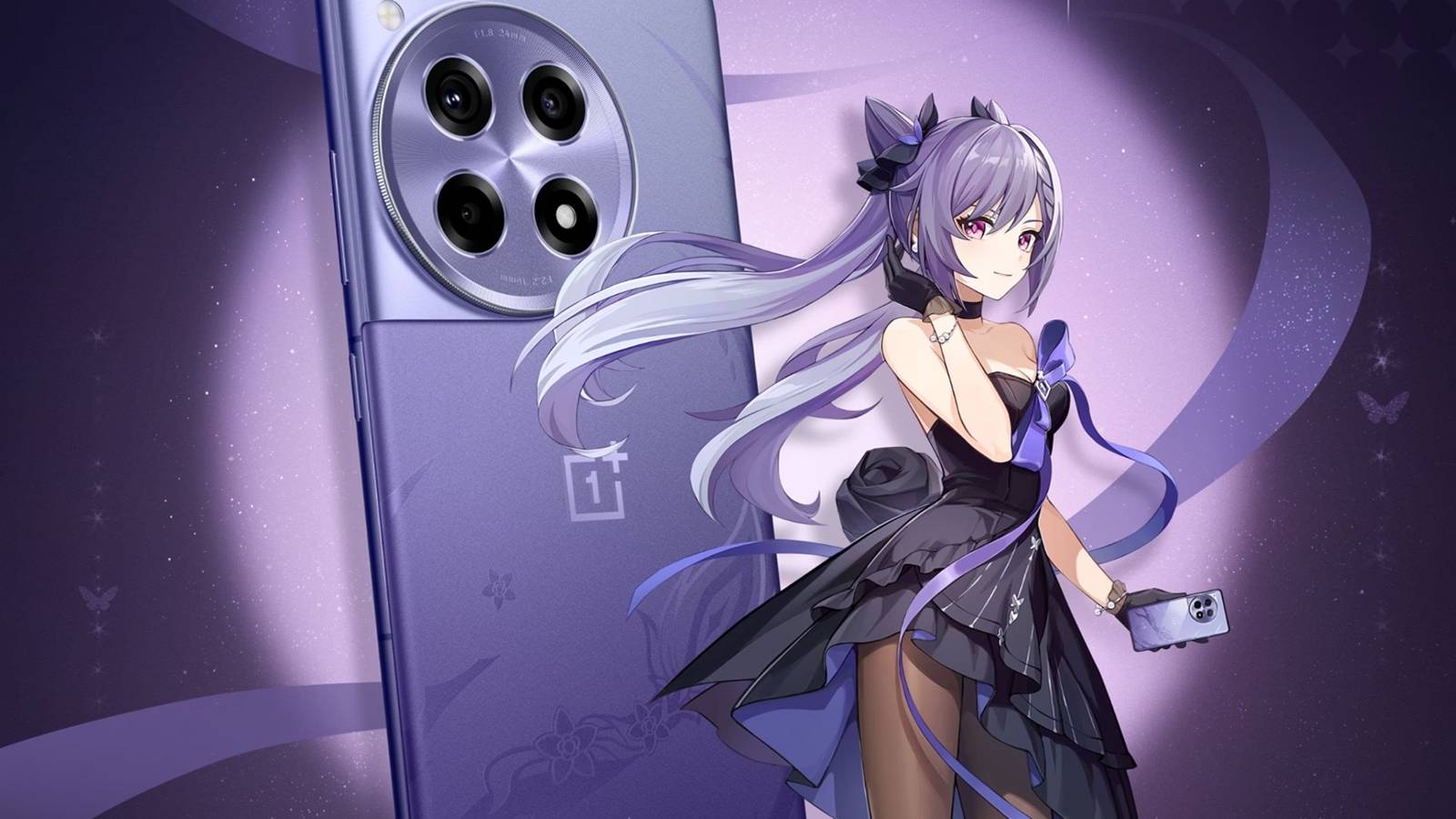 oneplus 12r genshin impact edition phone and keqing