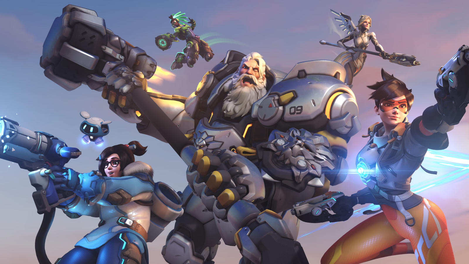 overwatch-2-key-visual-cast-reinhardt-tracer-mei-mercy-lucio