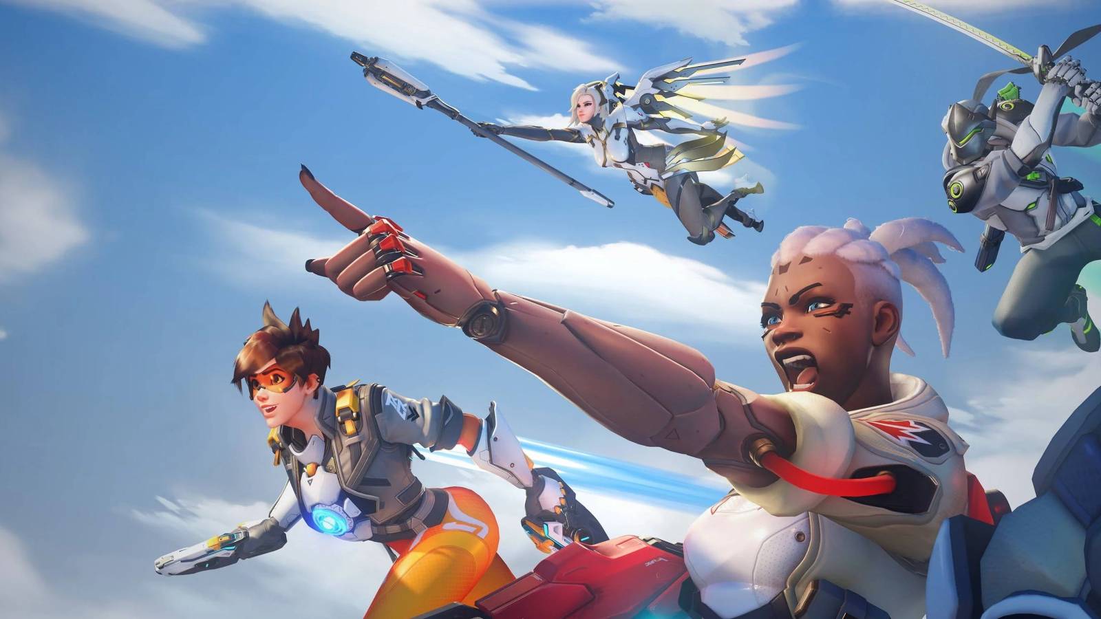 sojourn tracer mercy and genji from overwatch 2