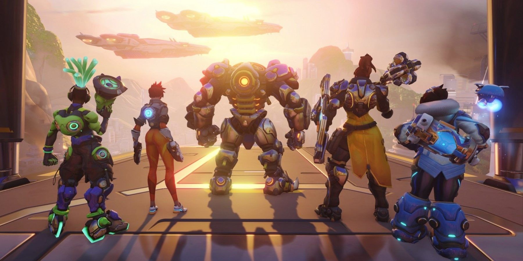 lucio tracer reinhardt brigitte and mei from the overwatch 2 pve trailer