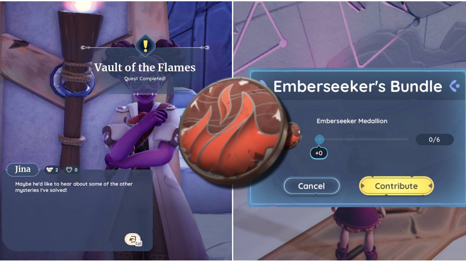The Vault of the Flames Quest and the Emberseeker's Bundle with the Emberseeker Medallions 