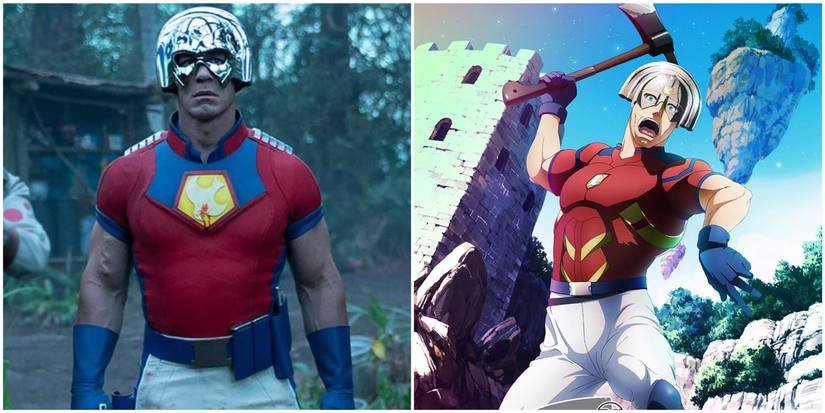 Peacemaker in The Suicide Squad and Suicide Squad Isekai