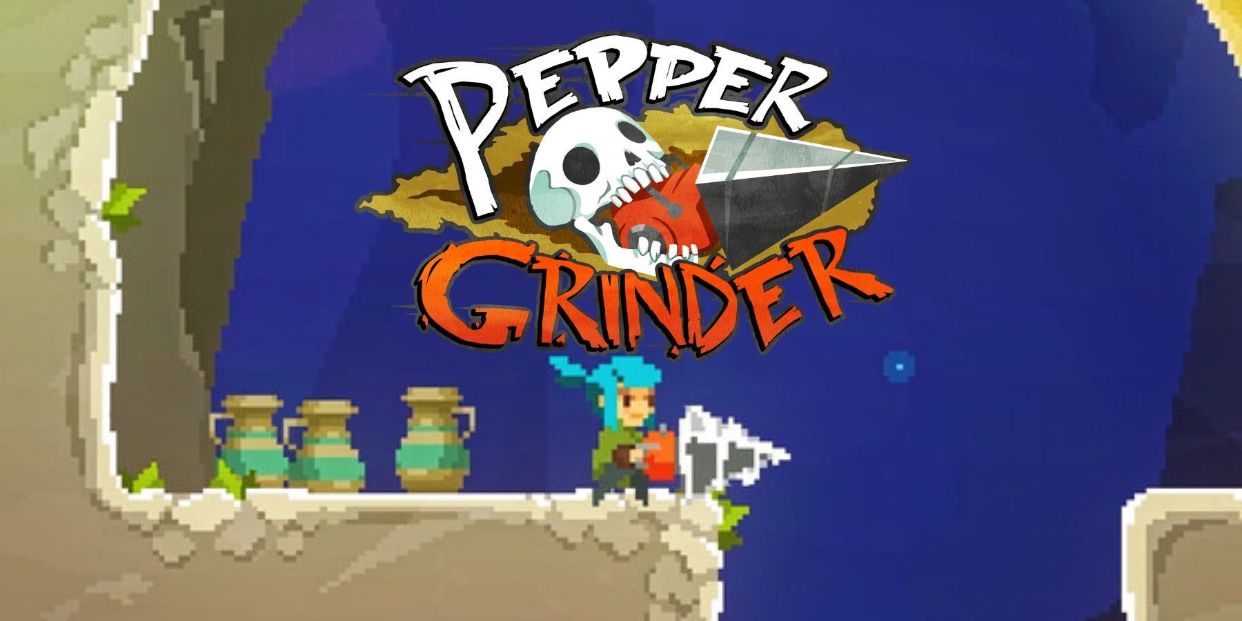 pepper grinder video game pepper protagonist with drill