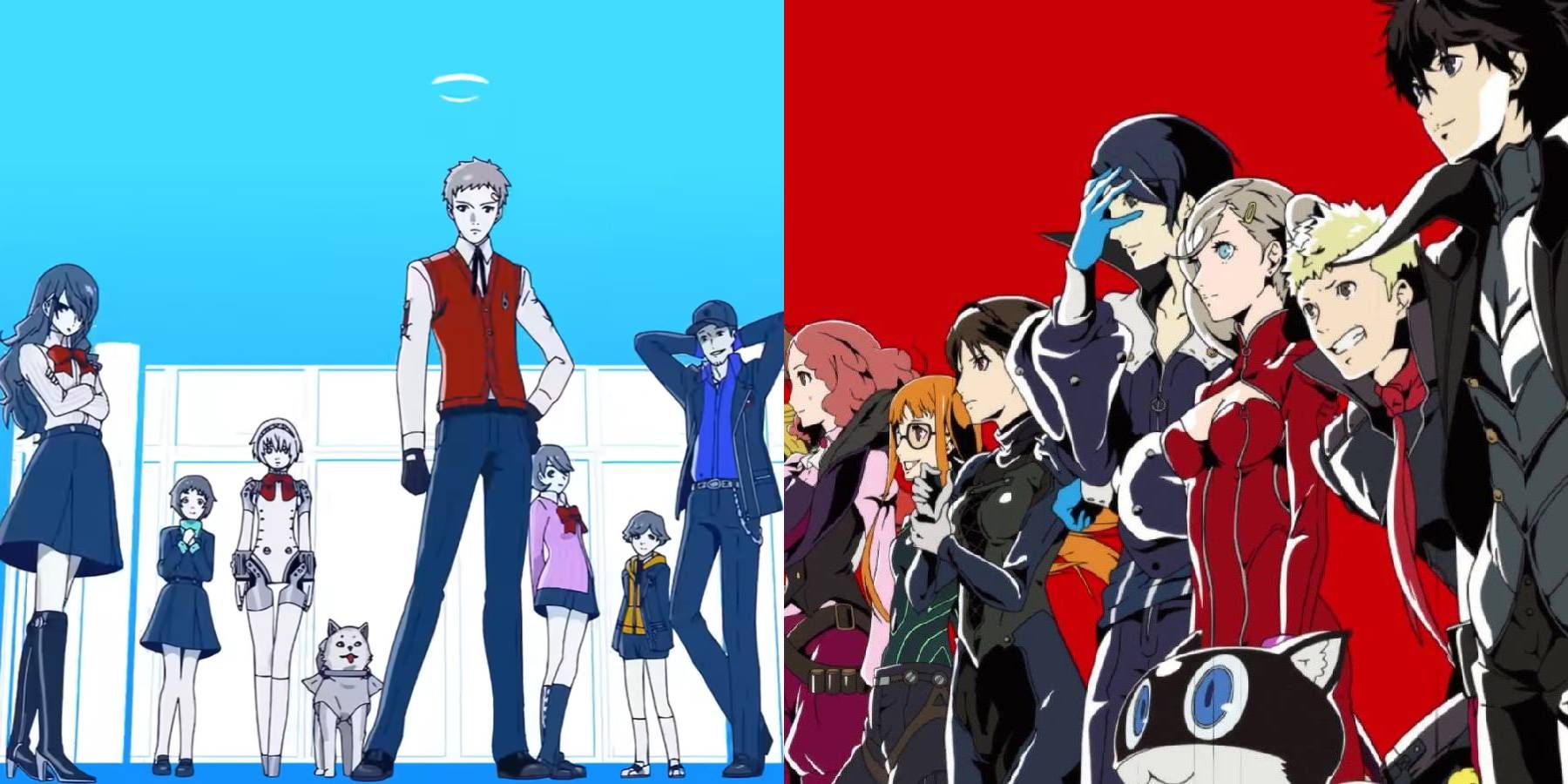 The party members from Persona 3 Reload and Persona 5