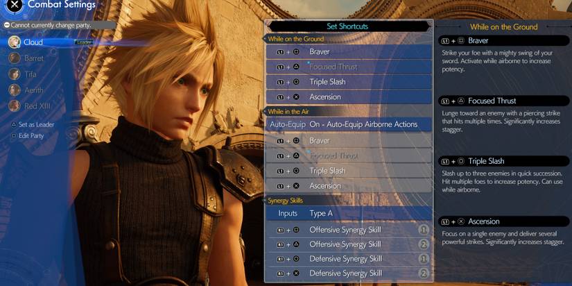 Final Fantasy 7 Rebirth Synergy Skills