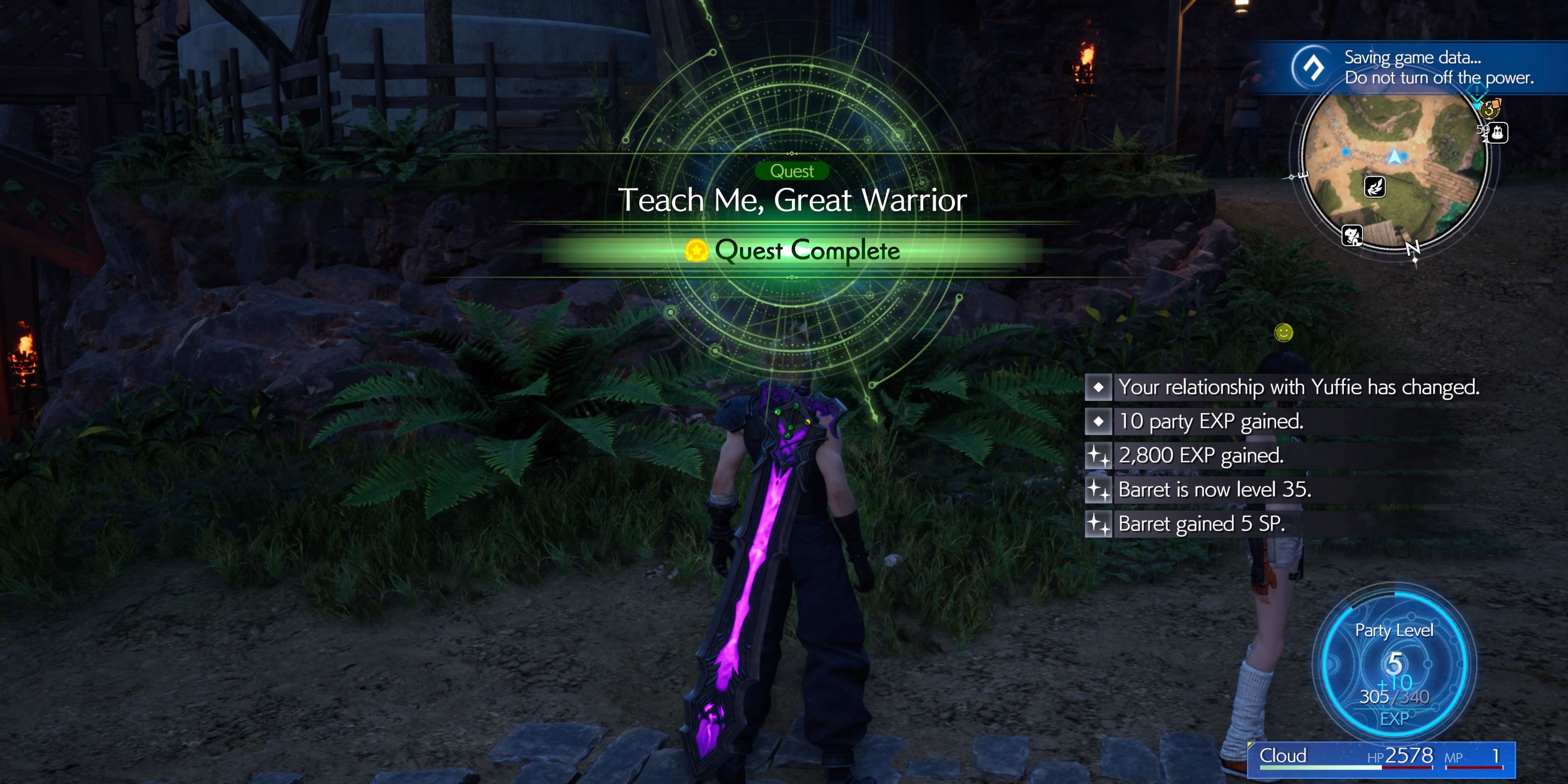 Final Fantasy 7 Rebirth: Teach Me, Great Warrior Rewards