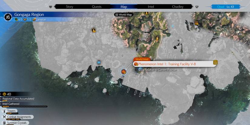 Final Fantasy 7 Rebirth: Gongaga Region Protorelic Phenomenon Intel 1 Location