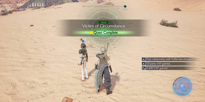 Final Fantasy 7 Rebirth: Victim of Circumstance Rewards