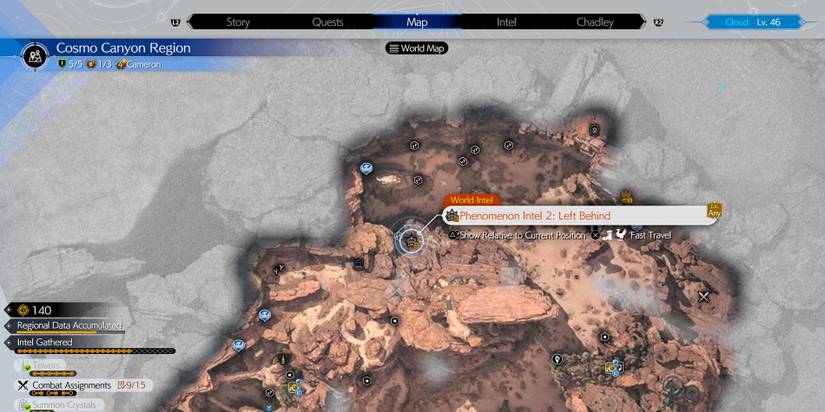 Final Fantasy 7 Rebirth: Gears and Gambits 2 Location (Cosmo Canyon Protorelic)