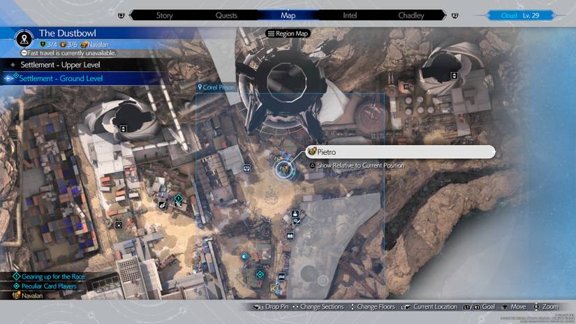 Pietro in The Dustbowl Final Fantasy 7 Rebirth