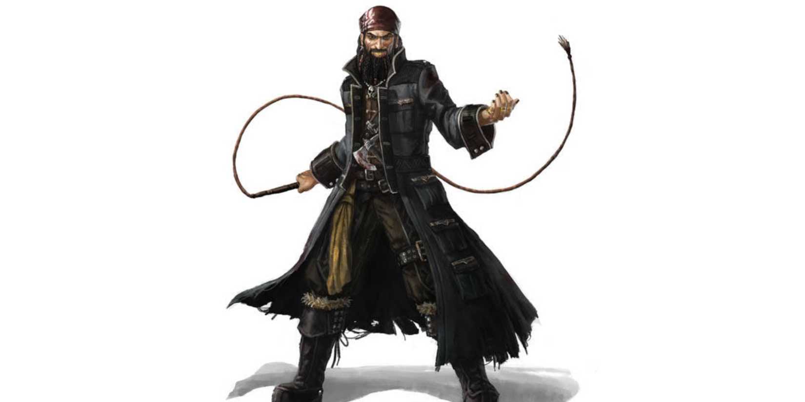 Pirate with a whip