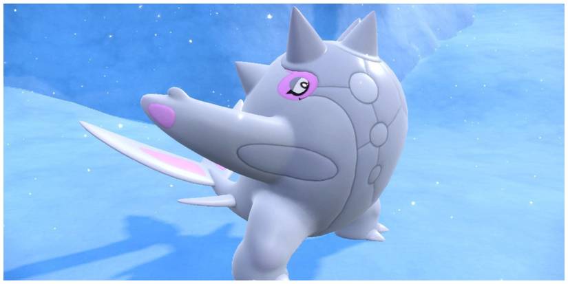 Cetitan standing in Glaseado Mountain in Pokemon