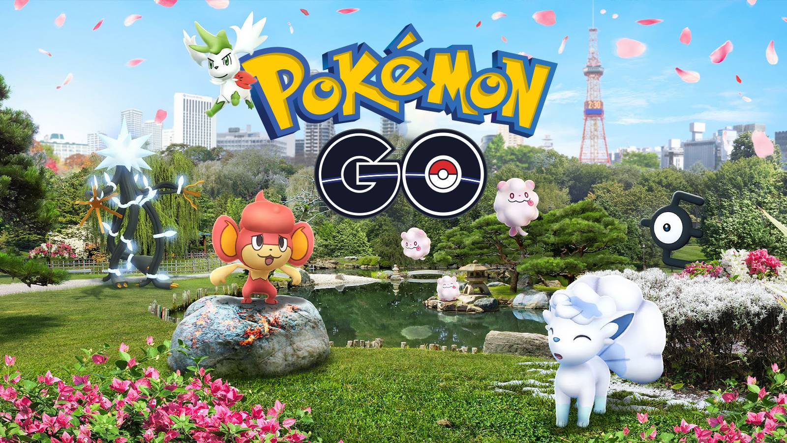 Pokemon GO Fest 2022 Sapporo key art edit with game logo