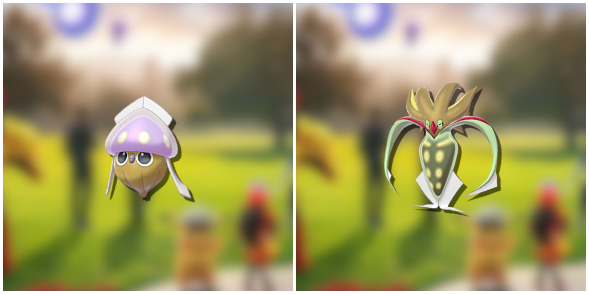 Split image of Shiny Inkay and Shiny Malamar from Pokemon GO
