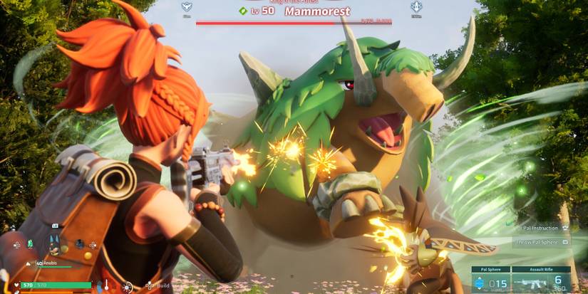 player fighting mammorest