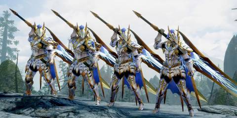 Four identical Primordial Sets with Great Swords