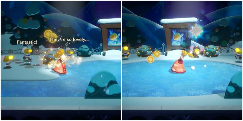 finding the first sparkle gem in a snow flower on ice